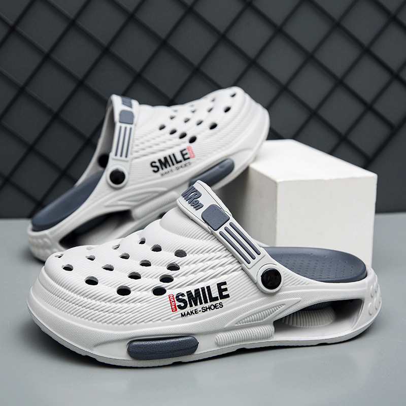 Pánske topánky Croc Shoes 2025, nové letné vrchné oblečenie, protišmykové, celebrity Baotou, dvojúčelové sandále, papuče na šoférovanie