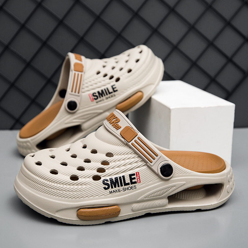 Pánske topánky Croc Shoes 2025, nové letné vrchné oblečenie, protišmykové, celebrity Baotou, dvojúčelové sandále, papuče na šoférovanie