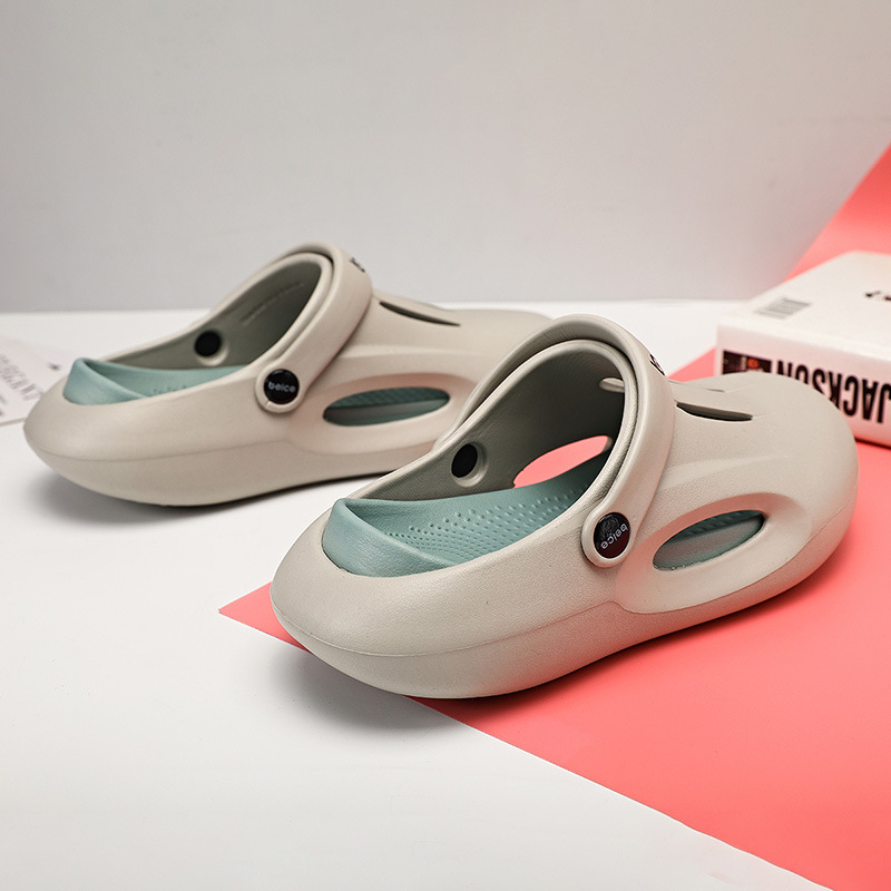 Šlepetės Vasaros Paaukštinančios Neslystančios Baotou Klumpės Eva Dezodorantas Moteriškos Storapadžiai Viršutiniai Drabužiai Paplūdimio Vasaros Neslystančios Basutės