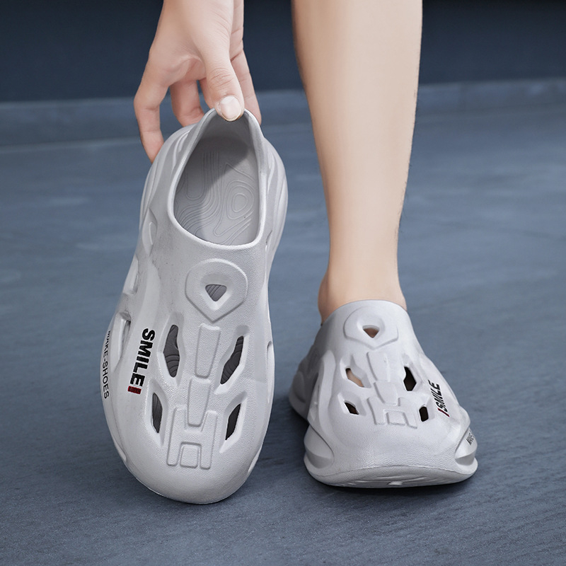 Pantofi cu găuri pentru bărbați și femei, vara nouă, Baotou, îmbrăcăminte exterioară, pantofi de plajă cu senzație de rahat, sandale casual cu fund moale, en-gros