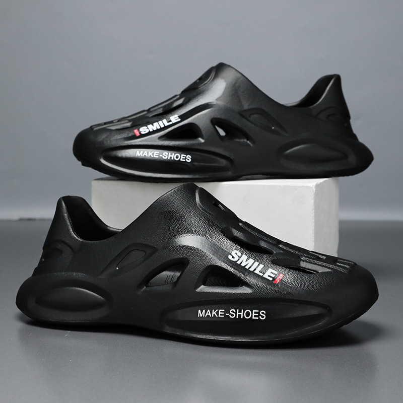 Pantofi cu găuri pentru bărbați și femei, vara nouă, Baotou, îmbrăcăminte exterioară, pantofi de plajă cu senzație de rahat, sandale casual cu fund moale, en-gros