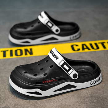 Pantofi sport bărbați Croc 2024, vară nouă, îmbrăcăminte exterioară, antiderapantă, respirabilă, plajă, litoral, Baotou, sandale cu talpă groasă