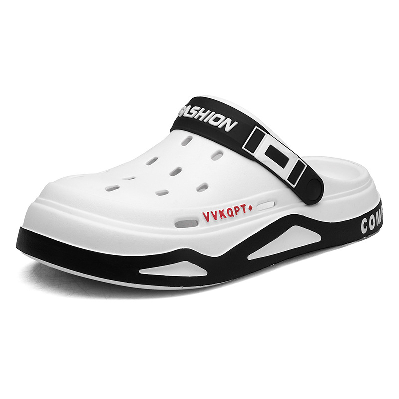 Pantofi sport bărbați Croc 2024, vară nouă, îmbrăcăminte exterioară, antiderapantă, respirabilă, plajă, litoral, Baotou, sandale cu talpă groasă