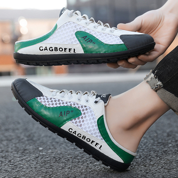 Ανδρικά Παπούτσια Baotou Half-Cup 2025 Cross-Border Νέα Slip-On από Mesh, Αναπνέοντα, Μοντέρνα, Ευέλικτα, Αναπνέοντα Παπούτσια από Mesh