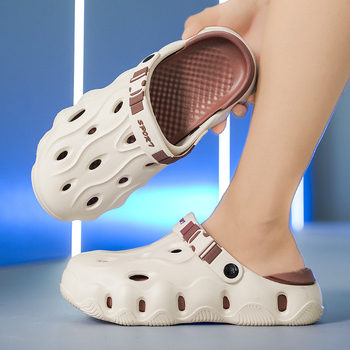 Παπούτσια Hole Ανδρικά, Νέα Χοντρή Σόλα, Καλοκαιρινή Αίσθηση, Παντόφλες Baotou για Παραλία, Ανδρικά Σανδάλια Baotou για Διασυνοριακό Εξωτερικό Εμπόριο