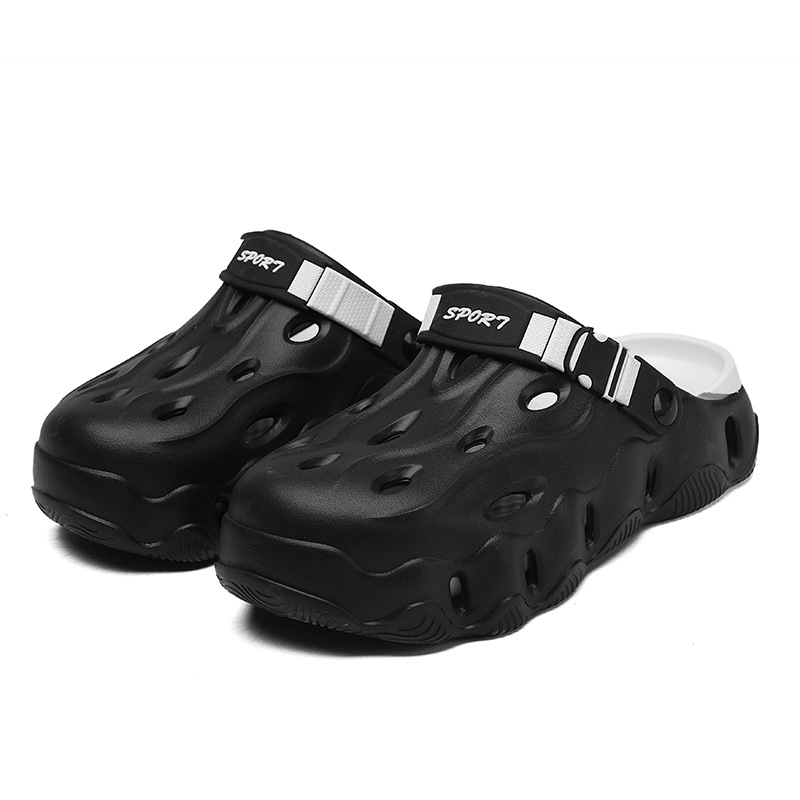 Pantofi cu gaură pentru bărbați, talpă groasă, senzație de vară, purtare de plajă Baotou, papuci pentru bărbați, comerț exterior transfrontalier Baotou, sandale