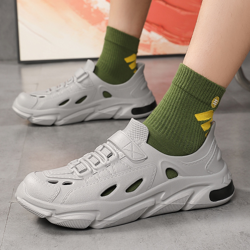 Lyukcipő Férfi nyári külső ruházat Csúszásmentes Dung Sense Vezetési sport Alkalmi Baotou Beach Kókuszvíz Szandál