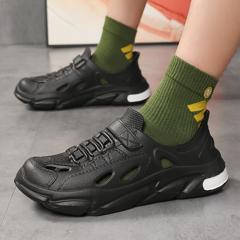 Lyukcipő Férfi nyári külső ruházat Csúszásmentes Dung Sense Vezetési sport Alkalmi Baotou Beach Kókuszvíz Szandál