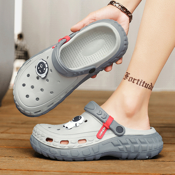 Παντόφλες Baotou Ανδρικά Καλοκαιρινά Παπούτσια με Χοντρή Σόλα, Εξωτερική Ρούχα, Διπλής Χρωματιστής, Αθλητικά, Αναψυχής, Υπαίθρια, Αντιολισθητικά, Παπούτσια Παραλίας