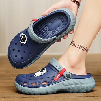 Παντόφλες Baotou Ανδρικά Καλοκαιρινά Παπούτσια με Χοντρή Σόλα, Εξωτερική Ρούχα, Διπλής Χρωματιστής, Αθλητικά, Αναψυχής, Υπαίθρια, Αντιολισθητικά, Παπούτσια Παραλίας