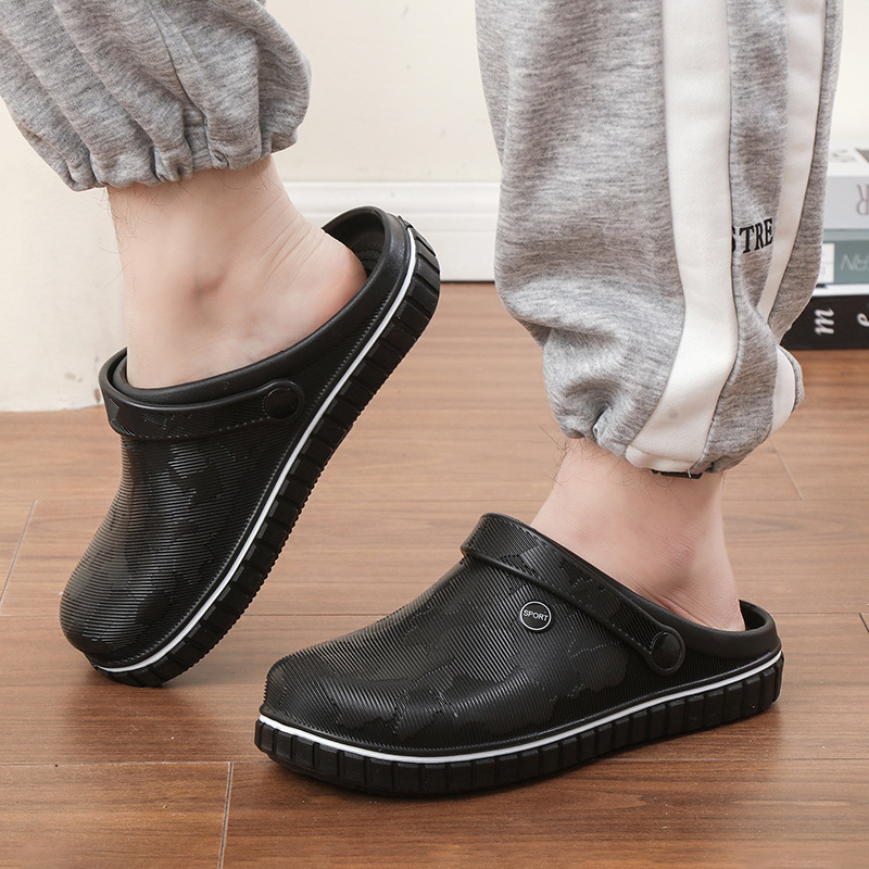 Sandaalid ja sussid 2025. aasta kevadised uued pehme põhjaga rannariided libisemiskindlad meeste poolsupid vabaaja sõidujalatsid Baotou sussid