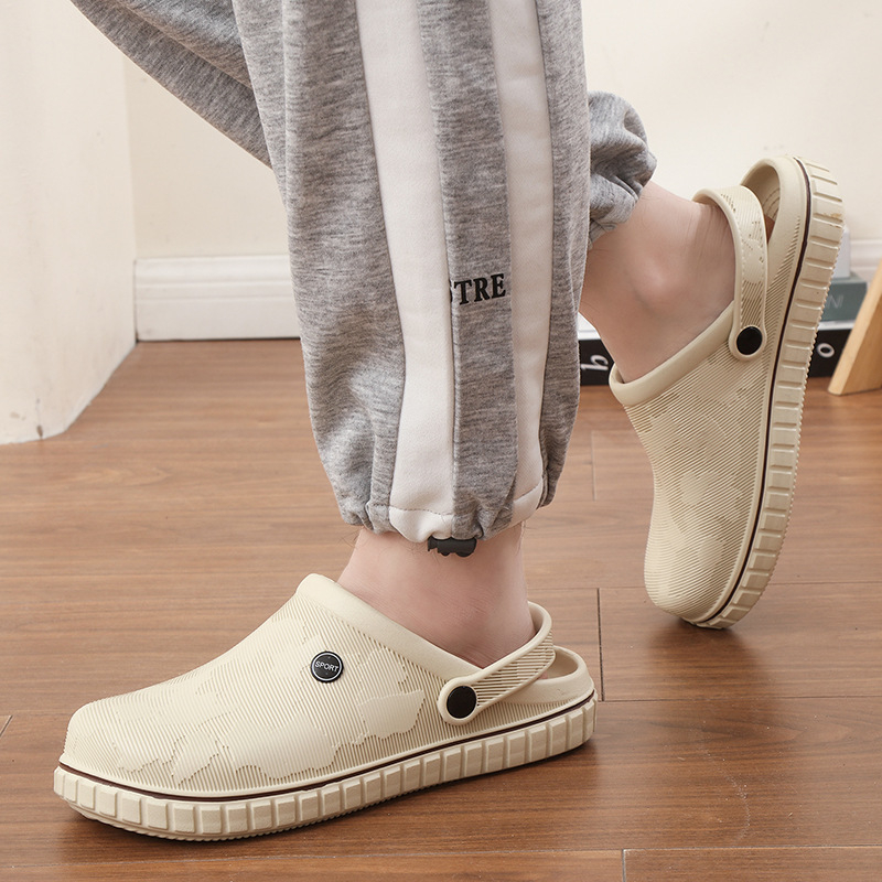 Sandaalid ja sussid 2025. aasta kevadised uued pehme põhjaga rannariided libisemiskindlad meeste poolsupid vabaaja sõidujalatsid Baotou sussid