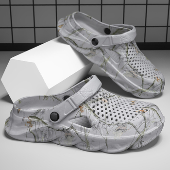 Nové pánske letné dreváky s uzavretou špičkou z roku 2025 na outdoorové nosenie, plážové sandále, ležérne a módne