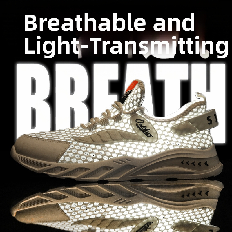 2024 nové letné módne šnurovacie pánske priedušné duté sieťované tenisky, trendy študentské bežecké topánky