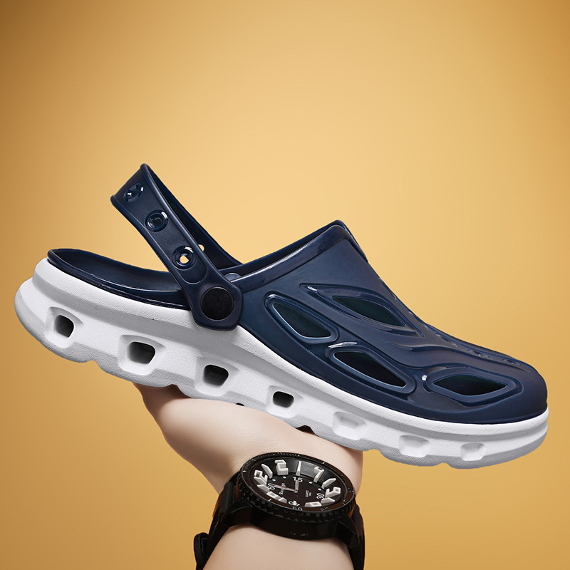 Pantofi sport noi cu găuri din EVA, de calitate superioară, lustruiți, cu suprafață gelatinoasă din TPU, pentru bărbați, pantofi transfrontalieri de mărime mare, en-gros