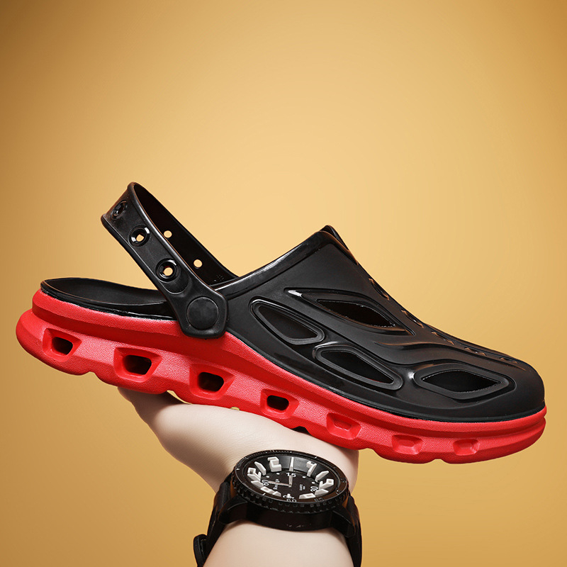 Pantofi sport noi cu găuri din EVA, de calitate superioară, lustruiți, cu suprafață gelatinoasă din TPU, pentru bărbați, pantofi transfrontalieri de mărime mare, en-gros