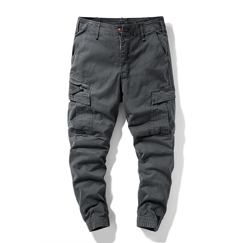 Pantaloni transfrontalieri pentru primăvară și toamnă, pantaloni casual pentru bărbați cu mai multe buzunare, Amazon AliExpress, pantaloni lungi pentru bărbați