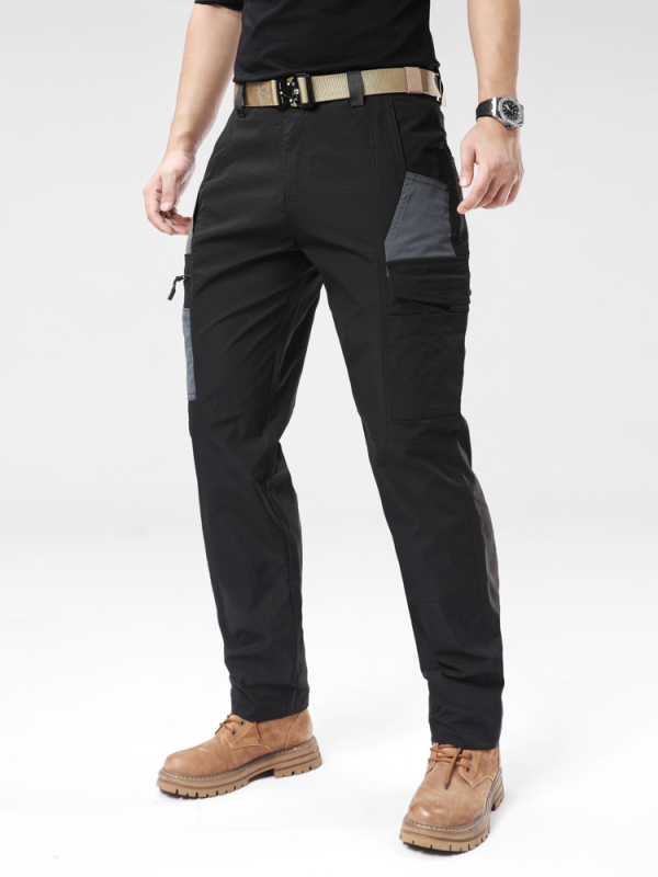 Нови мъжки свободни ежедневни карго панталони за дейности на открито, ветроустойчиви, водоустойчиви, устойчиви на износване, тренировъчни панталони, туристически панталони в американски стил 2406