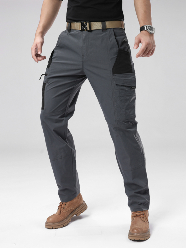 Нови мъжки свободни ежедневни карго панталони за дейности на открито, ветроустойчиви, водоустойчиви, устойчиви на износване, тренировъчни панталони, туристически панталони в американски стил 2406