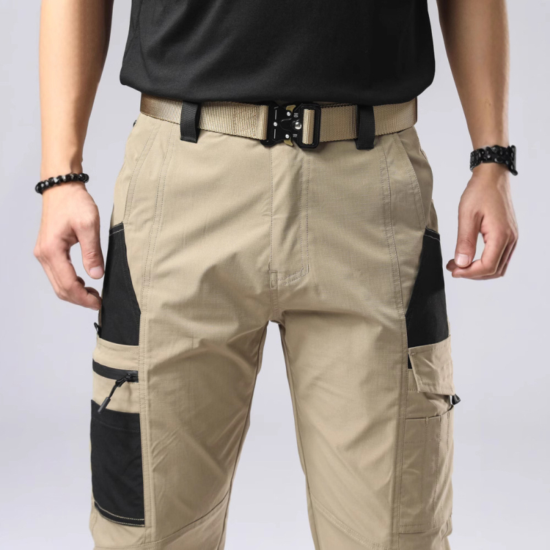 Нови мъжки свободни ежедневни карго панталони за дейности на открито, ветроустойчиви, водоустойчиви, устойчиви на износване, тренировъчни панталони, туристически панталони в американски стил 2406