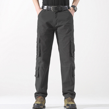 Salopetă bărbați pantaloni casual noi pantaloni drepți brand la modă mărime mare pantaloni casual bărbați noi pantaloni lungi cu mai multe buzunare