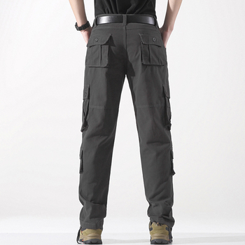 Salopetă bărbați pantaloni casual noi pantaloni drepți brand la modă mărime mare pantaloni casual bărbați noi pantaloni lungi cu mai multe buzunare