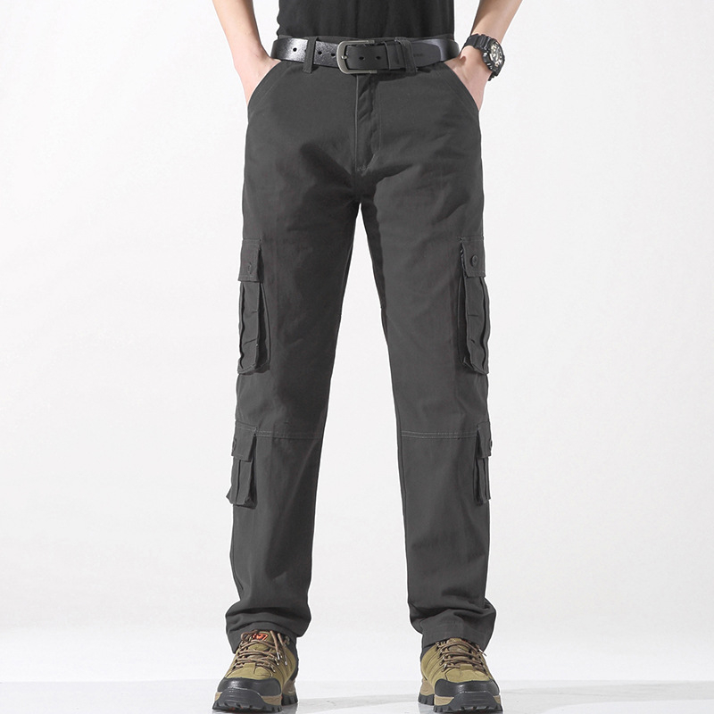 Salopetă bărbați pantaloni casual noi pantaloni drepți brand la modă mărime mare pantaloni casual bărbați noi pantaloni lungi cu mai multe buzunare