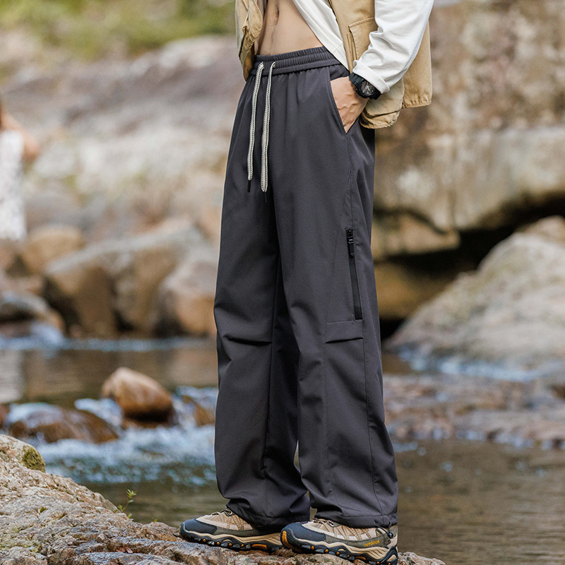 Pantaloni de încărcare în stil american pentru bărbați, stil montan, toamnă și iarnă, sporturi casual, pantaloni impermeabili, rezistenti la vânt, drumeții în aer liber, alpinism, pantaloni crock la modă