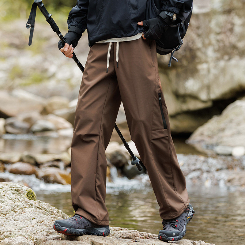 Pantaloni de încărcare în stil american pentru bărbați, stil montan, toamnă și iarnă, sporturi casual, pantaloni impermeabili, rezistenti la vânt, drumeții în aer liber, alpinism, pantaloni crock la modă