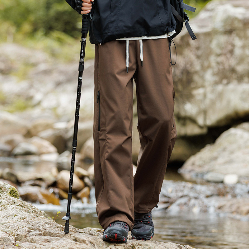 Pantaloni de încărcare în stil american pentru bărbați, stil montan, toamnă și iarnă, sporturi casual, pantaloni impermeabili, rezistenti la vânt, drumeții în aer liber, alpinism, pantaloni crock la modă