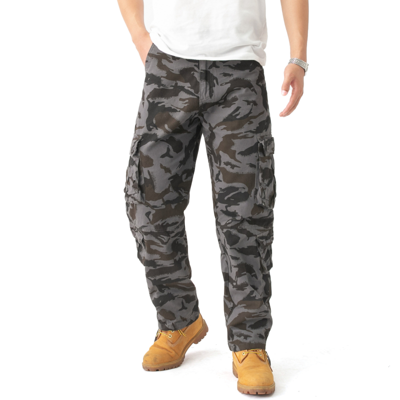 Jarné a jesenné pánske overaly, maskáčové nohavice, viacvreckové, ležérne nohavice, pánske bavlnené, plus size, trendy značkové voľné nohavice