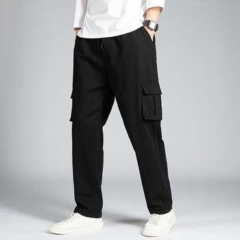 Salopete de toamnă și de iarnă pentru bărbați europeni și americani, pantaloni casual, mărime mare, drepți, lejeri, cu mai multe buzunare, marca de modă Amazon transfrontalieră