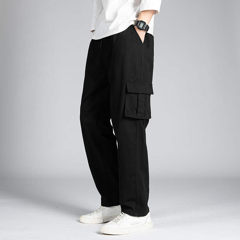 Salopete de toamnă și de iarnă pentru bărbați europeni și americani, pantaloni casual, mărime mare, drepți, lejeri, cu mai multe buzunare, marca de modă Amazon transfrontalieră