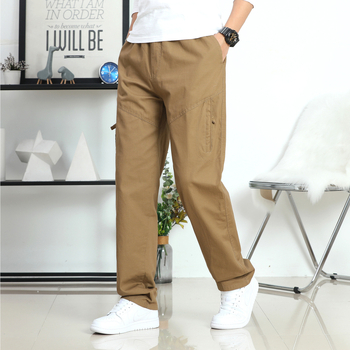 Cezhraničné nové mládežnícke pánske módne ležérne pracovné nohavice, plus veľkosť, pánske stredne veľké pracovné nohavice s viacerými vreckami, rovné