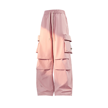 Pantaloni de parașutist Shake Big Explosion 2024, toamnă nouă, cu vârfuri de frânghie, salopete sport țesute pentru bărbați, stil Hong Kong
