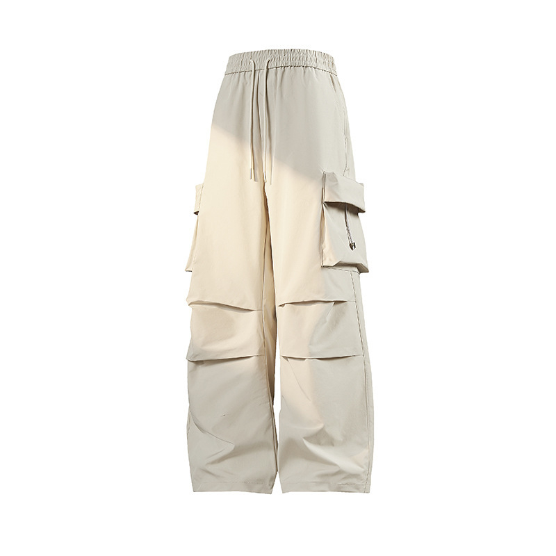 Pantaloni de parașutist Shake Big Explosion 2024, toamnă nouă, cu vârfuri de frânghie, salopete sport țesute pentru bărbați, stil Hong Kong