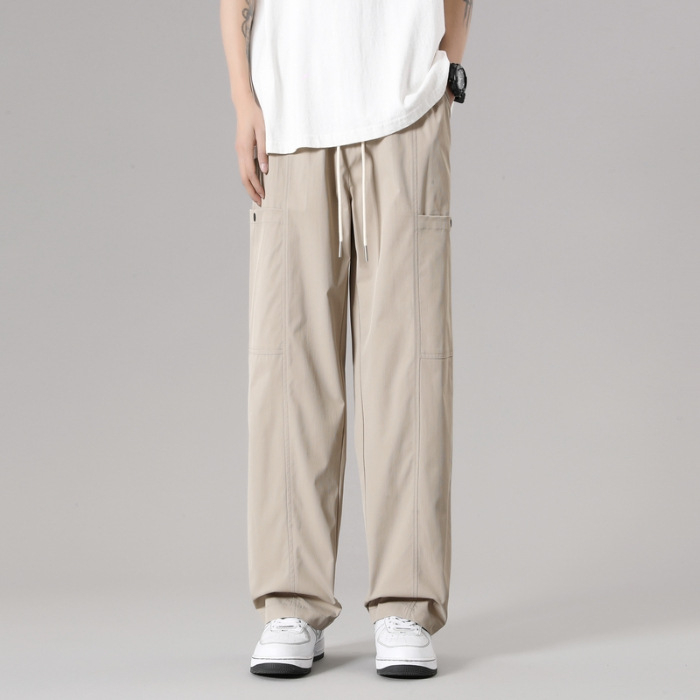 Ανδρικά φθινοπωρινά παντελόνια Casual 2024 Νέα μάρκα μόδας Straight Tube Dipper Ολόσωμη φόρμα με φαρδιά μπατζάκια Άνοιξη και Φθινόπωρο