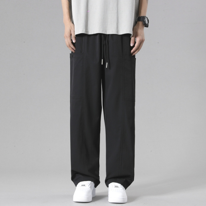 Ανδρικά φθινοπωρινά παντελόνια Casual 2024 Νέα μάρκα μόδας Straight Tube Dipper Ολόσωμη φόρμα με φαρδιά μπατζάκια Άνοιξη και Φθινόπωρο