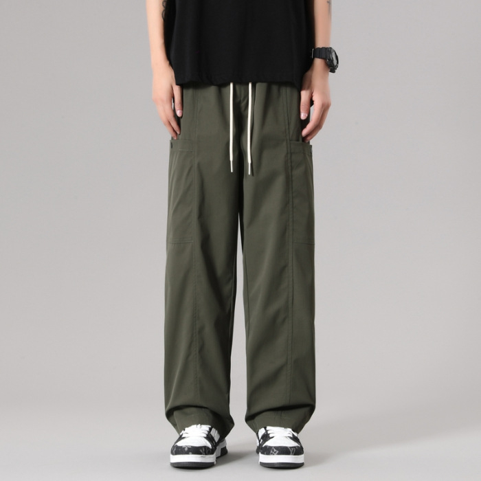 Ανδρικά φθινοπωρινά παντελόνια Casual 2024 Νέα μάρκα μόδας Straight Tube Dipper Ολόσωμη φόρμα με φαρδιά μπατζάκια Άνοιξη και Φθινόπωρο