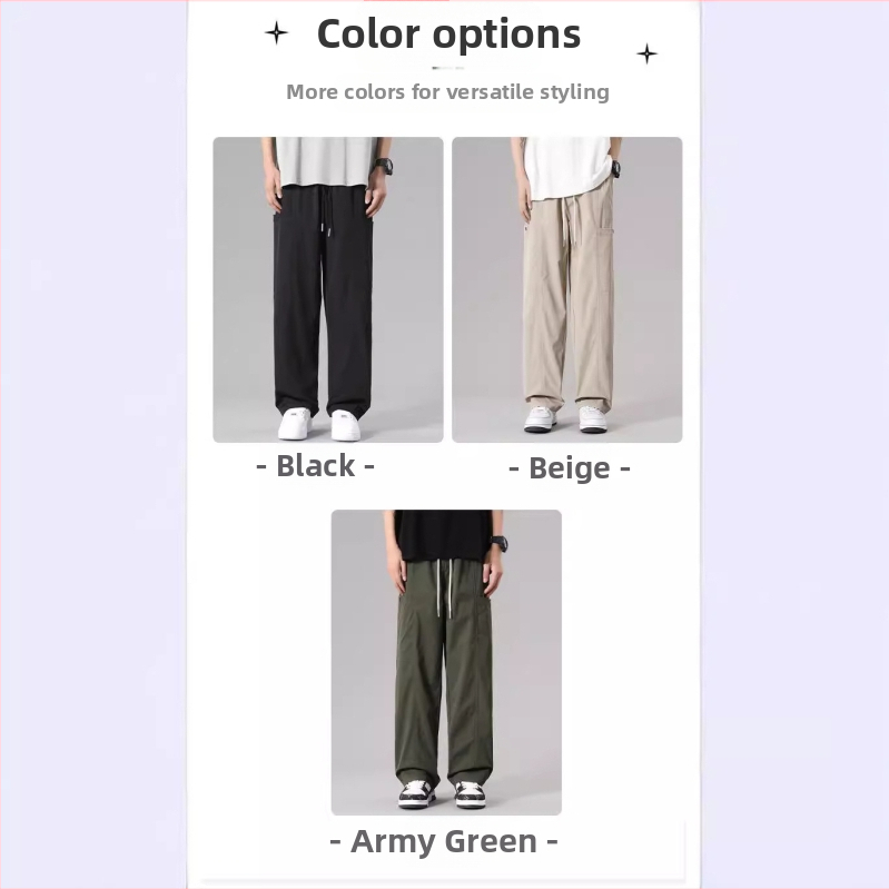 Voľné ležérne nohavice pánske jesenné nohavice 2024 Nová módna značka rovných trubicových nohavíc Dipper Univerzálne široké overaly na jar a jeseň