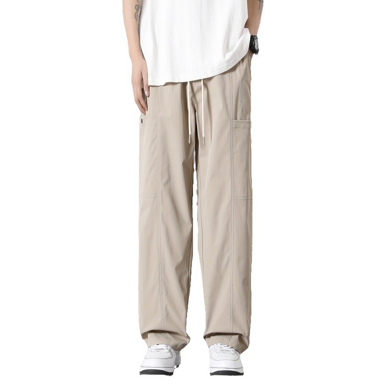 Ανδρικά φθινοπωρινά παντελόνια Casual 2024 Νέα μάρκα μόδας Straight Tube Dipper Ολόσωμη φόρμα με φαρδιά μπατζάκια Άνοιξη και Φθινόπωρο