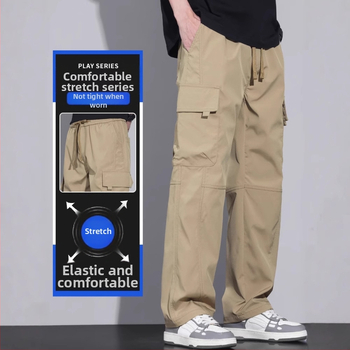 Jesenné nohavice Assault 2024, overaly, pánske rovné nohavice, ležérne, americké, jesenné, široké nohavice, plus size
