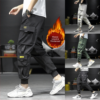 Flīsa kravas bikses Jaunas 2021. gada vīriešu ikdienas bikses Jostas bikses Sporta bikses Harlan bikses Kargo bikses Liela izmēra vīriešiem