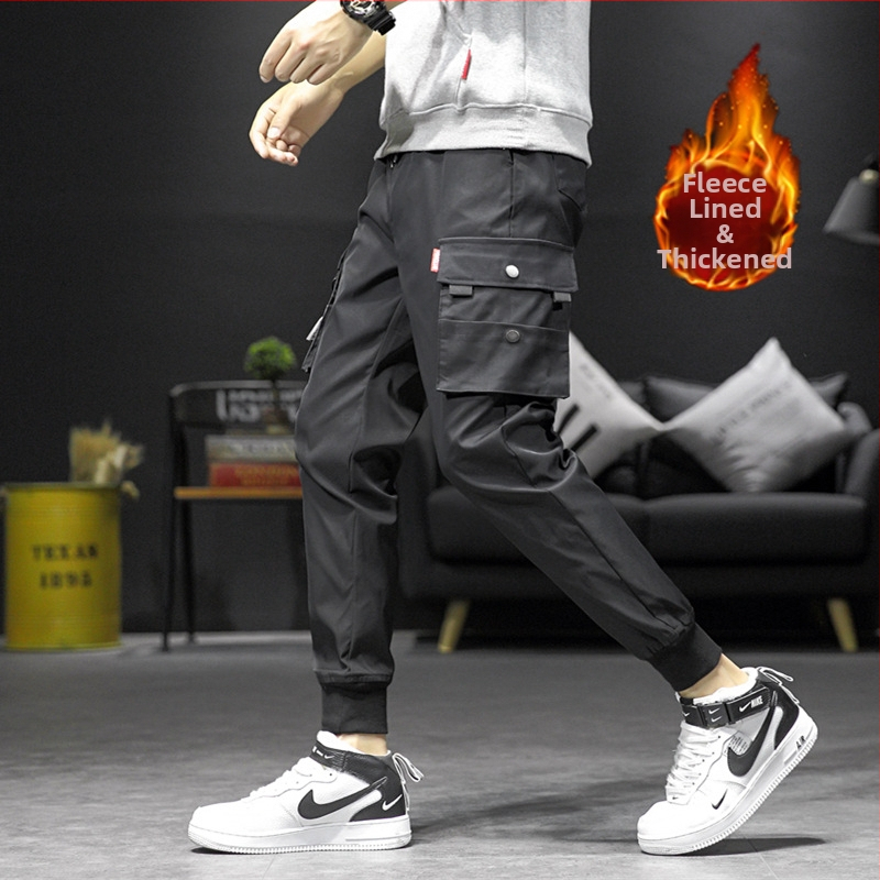 Flísové cargo nohavice Nové 2021 Pánske ležérne nohavice Nohavice s pásom Športové nohavice Harlan Nohavice Cargo nohavice Veľké veľkosti Pánske