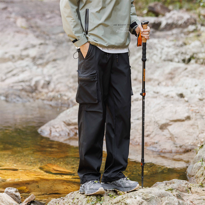 Pantaloni de trening casual pentru bărbați, primăvara și toamna, vrac, pentru tineri, plus mărime, la modă, toate potrivirile, stil Hong Kong, retro, largi, pantaloni la modă