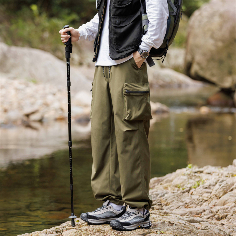 Pantaloni de trening casual pentru bărbați, primăvara și toamna, vrac, pentru tineri, plus mărime, la modă, toate potrivirile, stil Hong Kong, retro, largi, pantaloni la modă