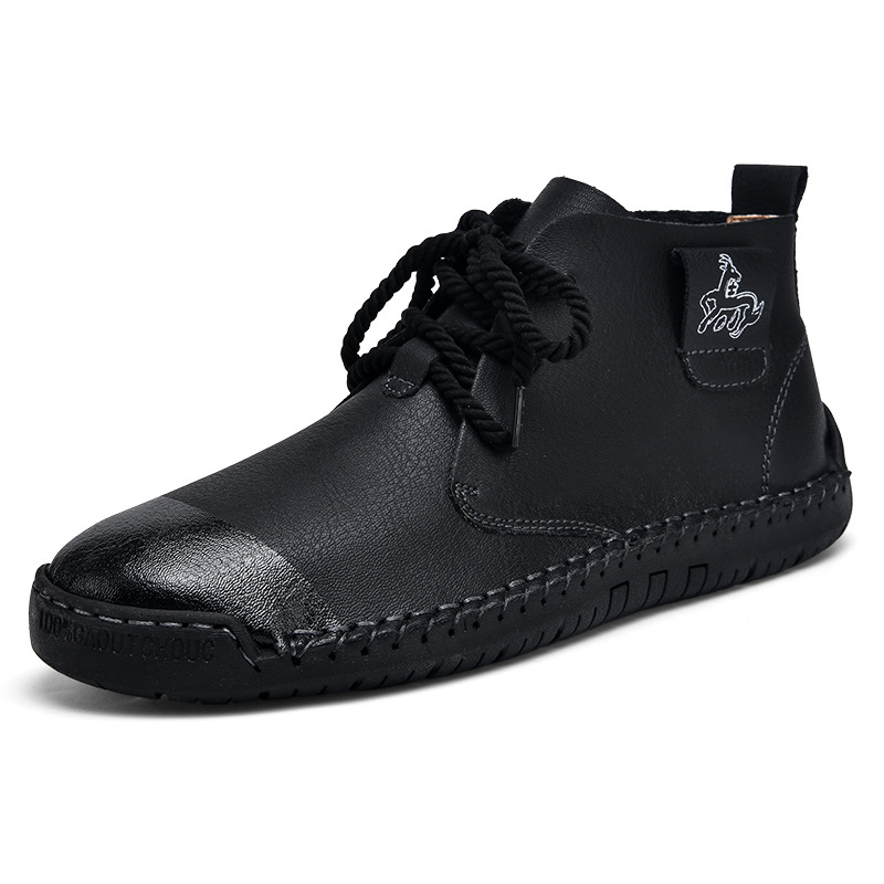 Vyriški batai 2025 m. Nauji rudens didelių dydžių lauko retro britiško stiliaus neslystantys, atsparūs dilimui sportiniai žemo viršutinio lygio laisvalaikio odiniai batai