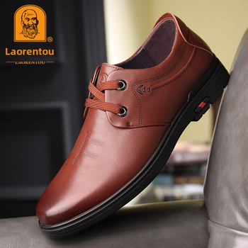 Vyriški aukštos kokybės verslo odiniai batai iš pirmo sluoksnio karvės odos, natūralios odos, laisvalaikio batai, tėčio batai