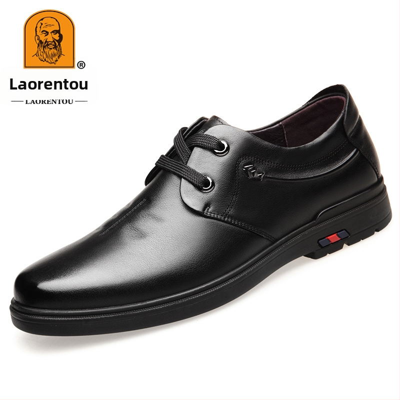 Vyriški aukštos kokybės verslo odiniai batai iš pirmo sluoksnio karvės odos, natūralios odos, laisvalaikio batai, tėčio batai