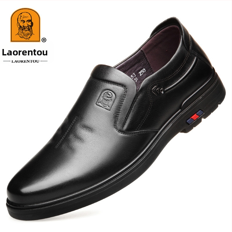 Vyriški aukštos kokybės verslo odiniai batai iš pirmo sluoksnio karvės odos, natūralios odos, laisvalaikio batai, tėčio batai